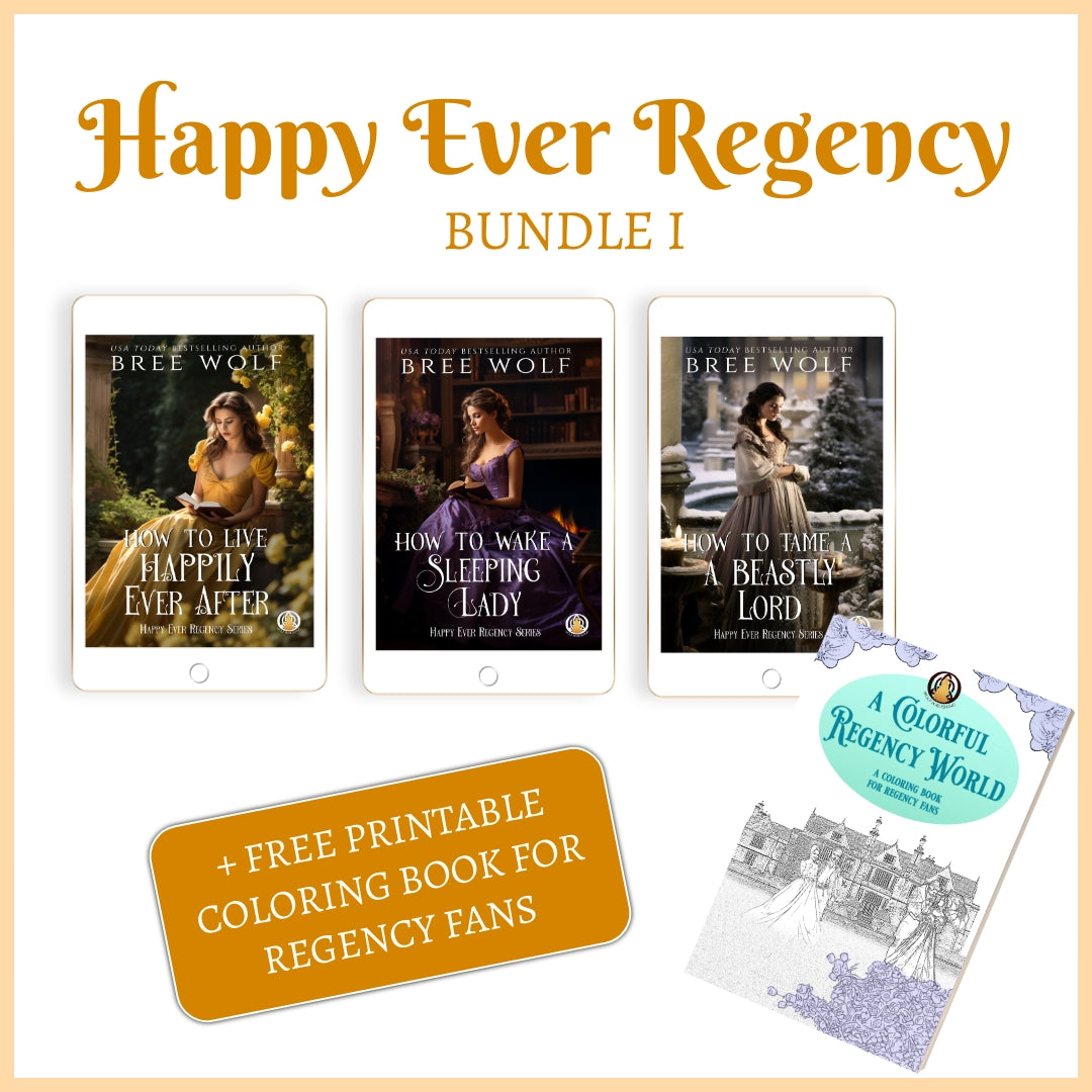 Happy Ever Regency Series - Bundle I (including free coloring book to download)
